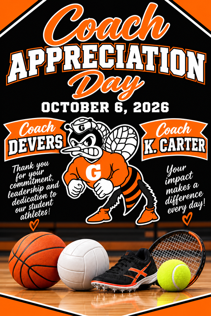 🧡🖤 Happy Coach Appreciation Day! 🖤🧡 🏀🏐🏃♀️🎾 A big thank you to Coach Devers and Coach K. Carter for your dedication, leadership, and the positive impact you make on our student-athletes every day!