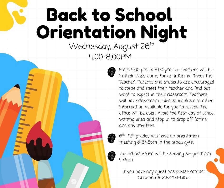Back to School Orientation Night