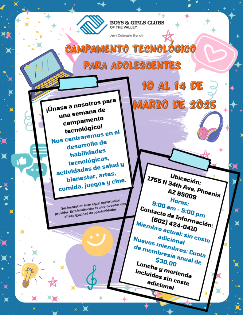 Teen Tech Camp March 10th-14th