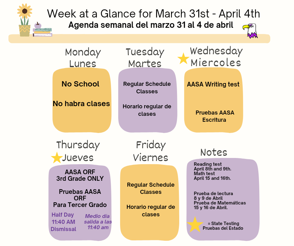 Week at a glance