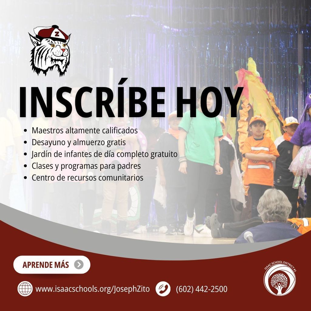 Spanish Enroll Now at Zito