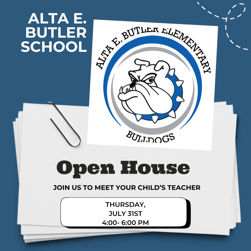 Join us for Butler's Meet the Teacher/Open House on Thursday, July 31st from 4:00 pm - 6:00 pm.