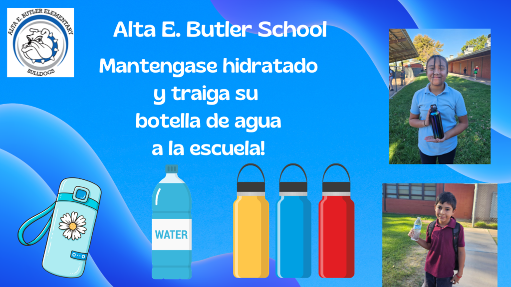 Students are encouraged to bring their water bottle to stay hydrated.