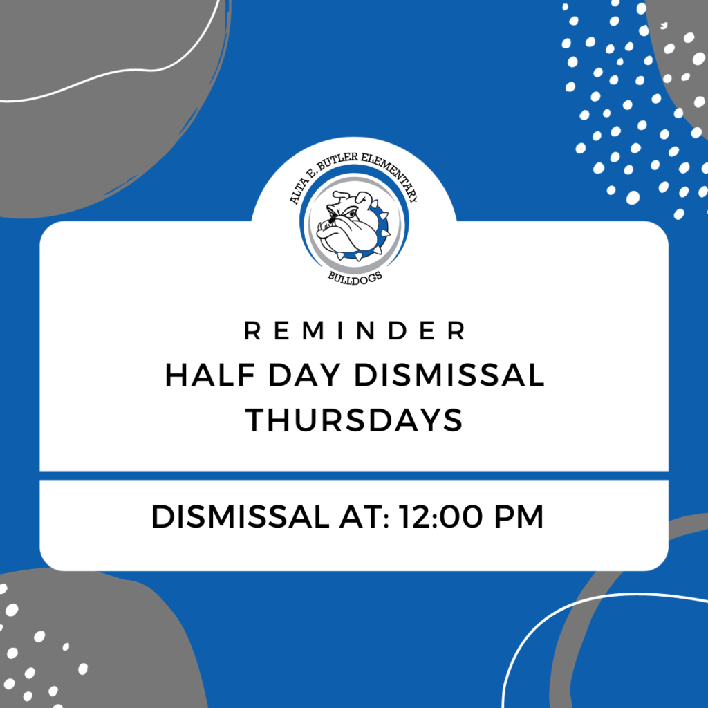 Tomorrow, Thursday, August 7th, is a half day and all students get out of school at 12 pm.