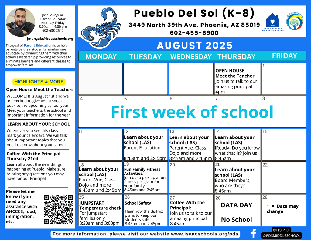 Parent Education Calendar