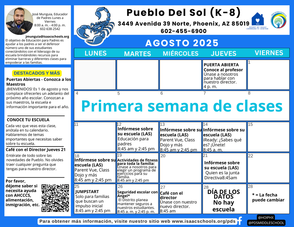 Parent Education Calendar