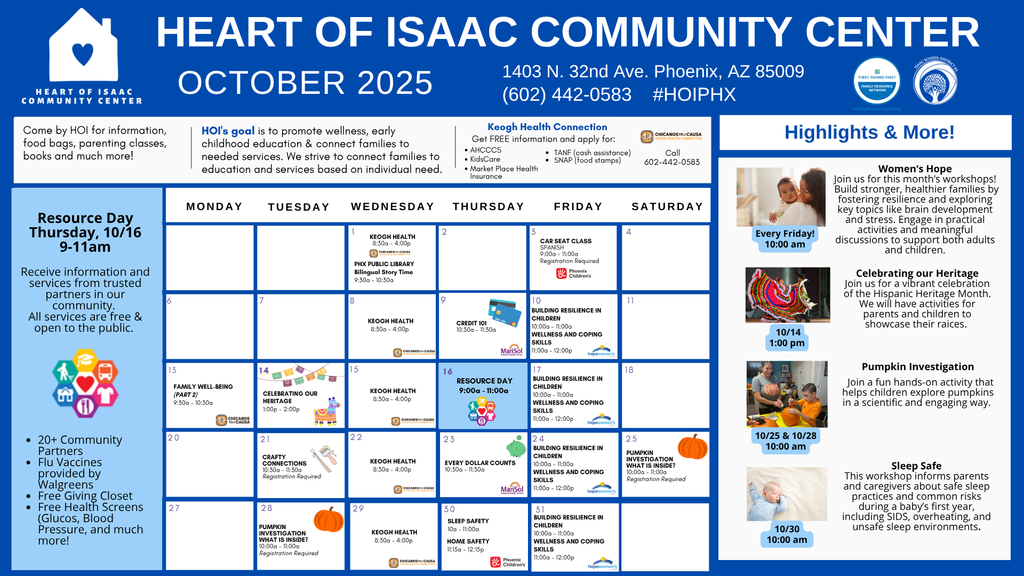 October Calendar