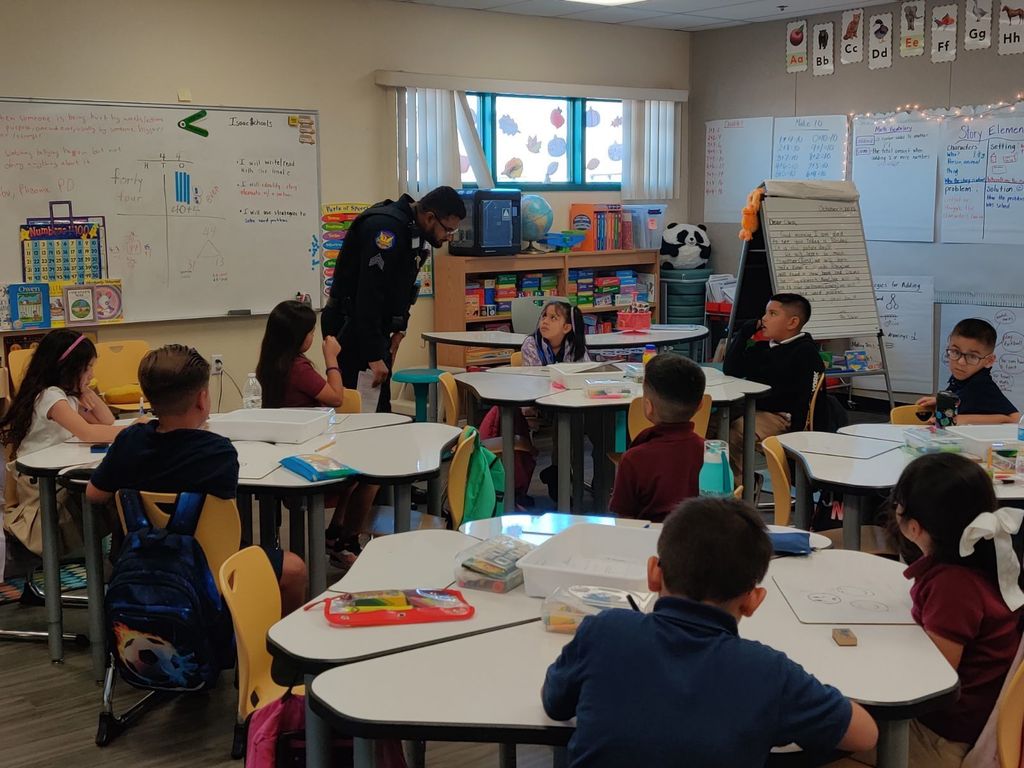 Resource Officer Answering Question