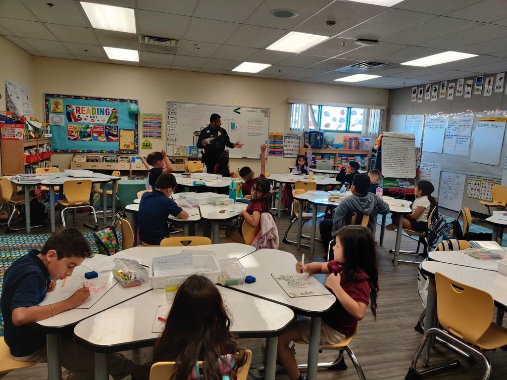 Kids paying attention