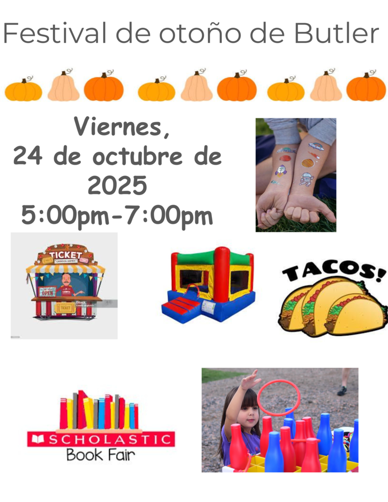Join us for the Butler Fall Festival on Friday, October 24th from 5:00 pm - 7:00 pm!
