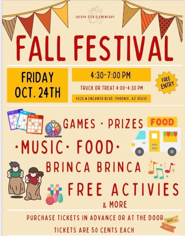 Fall Festival October 24th 4:30pm 