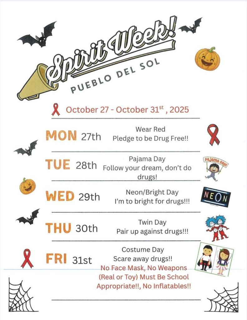 Spirit Week Flyer