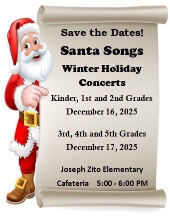 Santa Songs Winter Holiday Concerts 