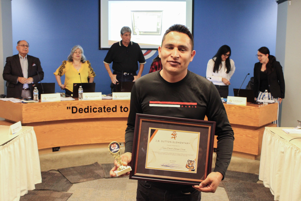 Governing Board meeting Honoree 2