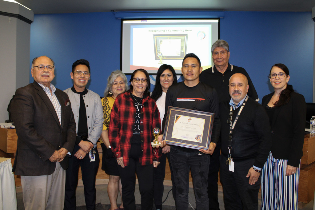 Governing Board meeting Honoree 1 