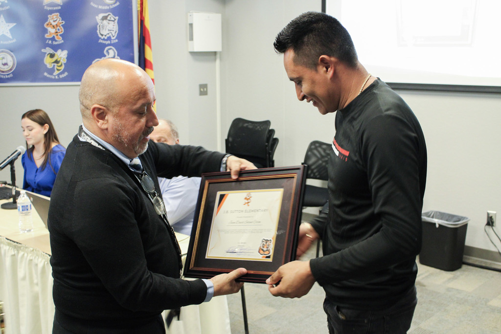 Governing Board meeting Honoree 3