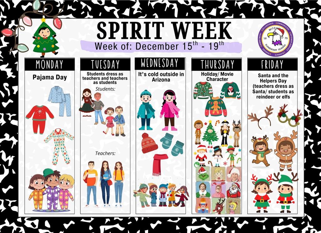 Spirit Week: December 15 - 19
