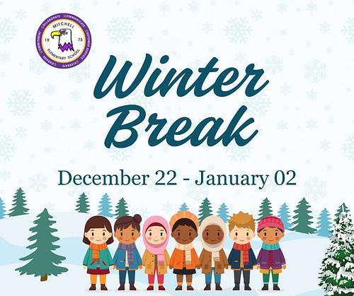 Winter Break will be from December 22,2025–January 2, 2026.