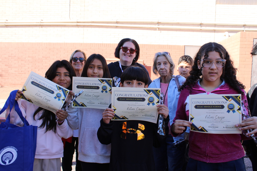 ✨ Welcome to Isaac Middle School ✨  We were excited to welcome our 5th grade students, our future Cougars, to campus for a tour and a warm introduction to Isaac Middle School. It was a wonderful visit filled with enthusiasm, connection, and a great sense of community.  We look forward to seeing them again in the upcoming school year, and we welcome all new students who wish to become part of the Isaac Middle School family. 💙🐾  Thank you to our staff, students, and families who helped make this experience so special!