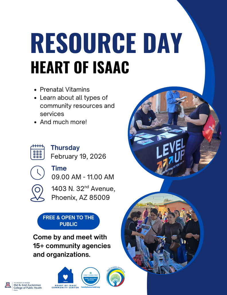 🌟 Resource Day is tomorrow at Heart of Isaac! 🌟 IMS families and community members are invited to join us to learn about free resources and services available to support your family.  🤝 Meet with 15+ community agencies all in one place. We hope to see you there!