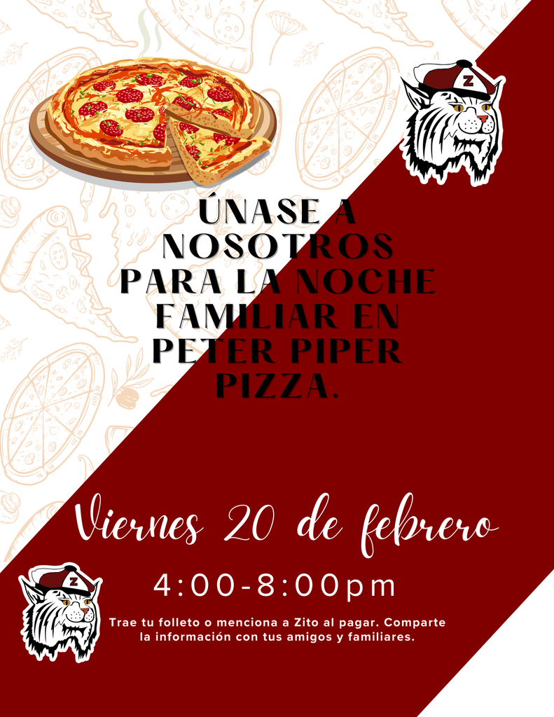 Noche Familia en Peter Piper Pizza