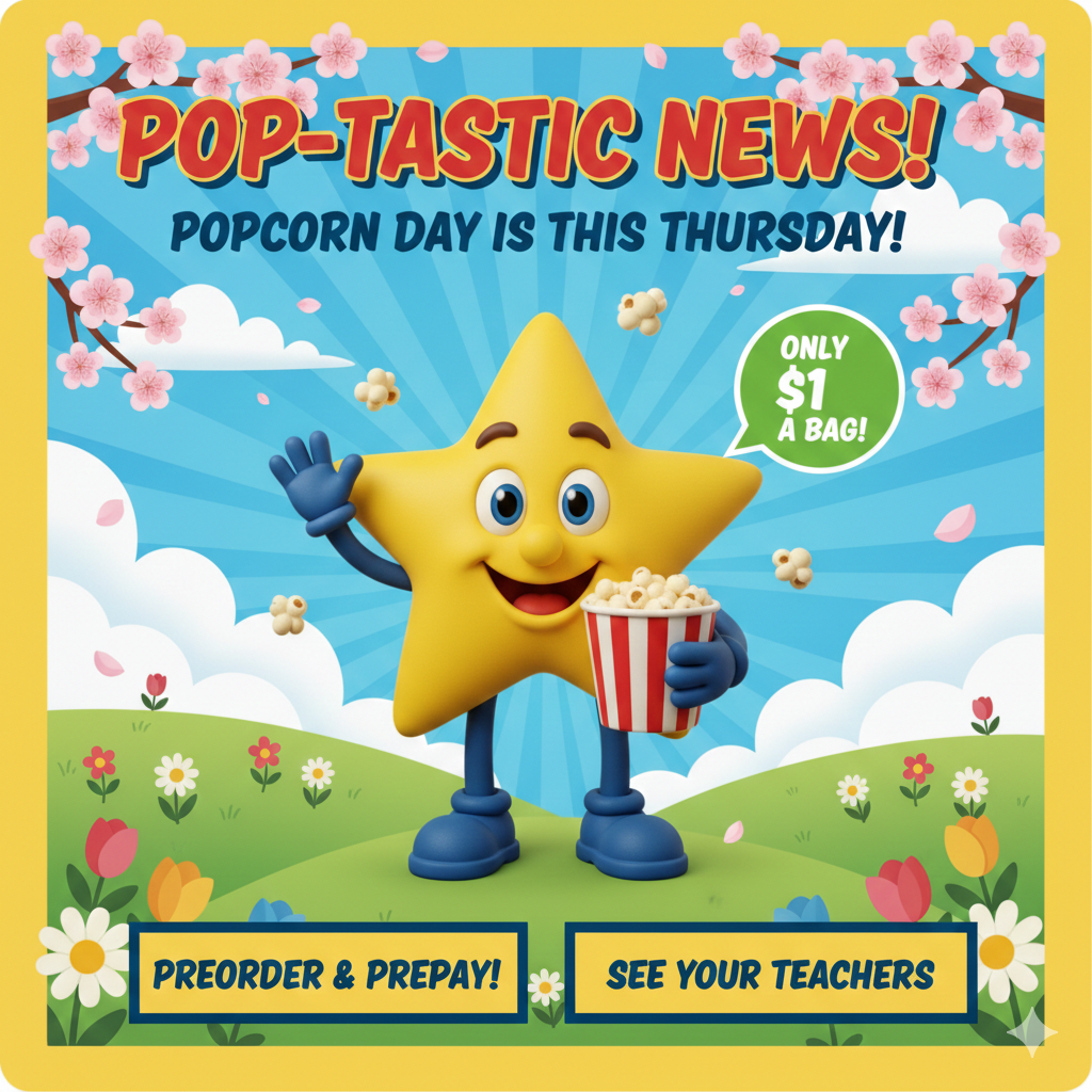 DOUBLE THE TREATS, DOUBLE THE FUN!  Get those snack funds ready, Esperanza families! Tomorrow is officially Double Treat Day! We are bringing you the ultimate combo to make the school day extra sweet.  Pocorn Day AND Kona Ice Day are BOTH happening Thursday!   Make sure your students don't forget their money so they can enjoy a salty crunch and a cool, colorful tropical treat. We can't wait to see all those happy faces tomorrow!  WHEN: Thursday!  TREATS: Fresh Popcorn & Kona Ice Shaved Ice  REMINDER: Don't forget to send snack money with your student!  See you there, Esperanza Stars!   #EsperanzaStars #DoubleTreatDay #KonaIce #PopcornDay #SchoolSpirit #SweetTreats
