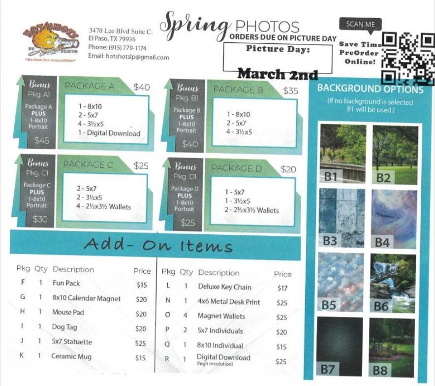 Spring Picture Day Photo Flyer 