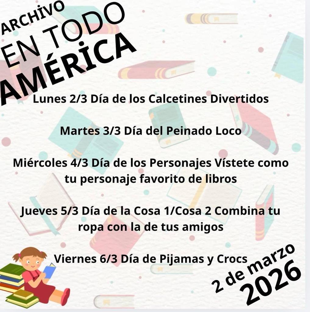 English Read Across America Week! Mon 3/2 Silly Sock, Tues. 3/3 Crazy Hair Day, Weds. 3/4 Character Day, Thurs. 3/5 Thing 1/Thing 2 Fri. 3/6 PJ /Crocs Day