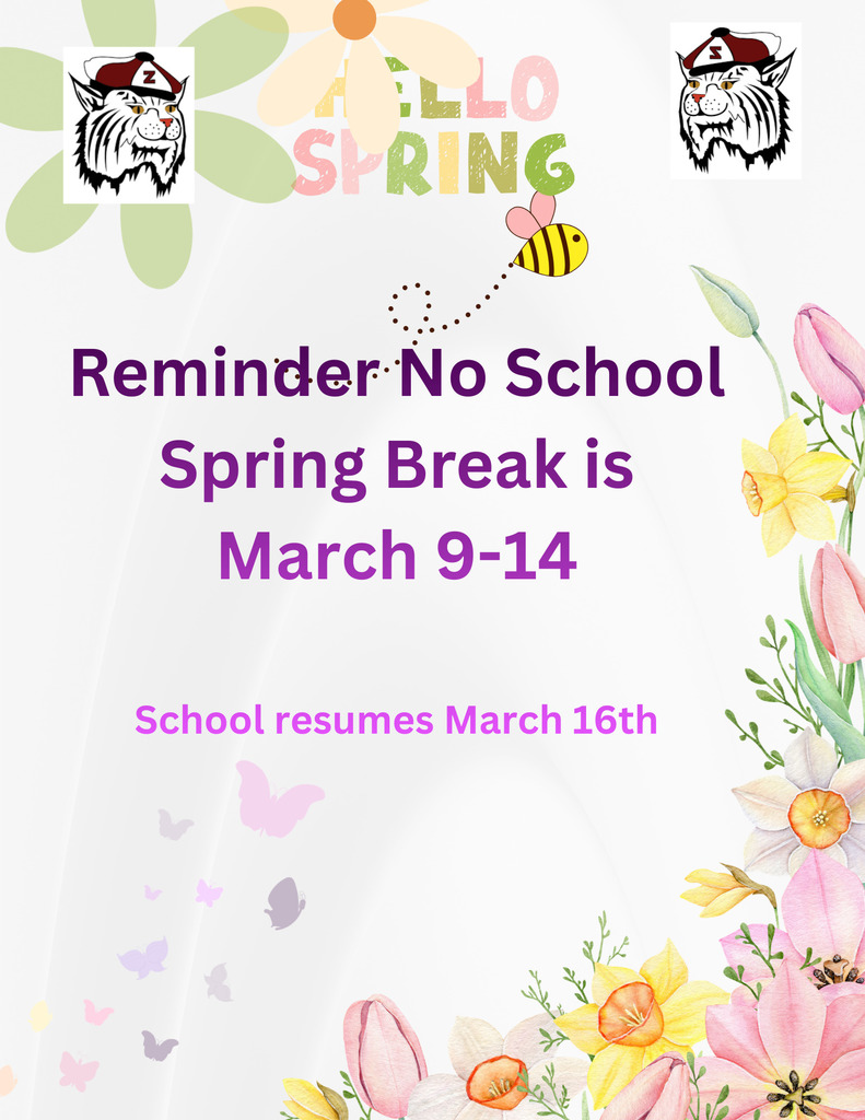 March 9- 14 No School