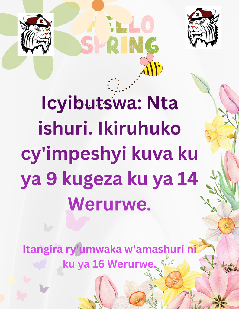 March 9- 14 No School