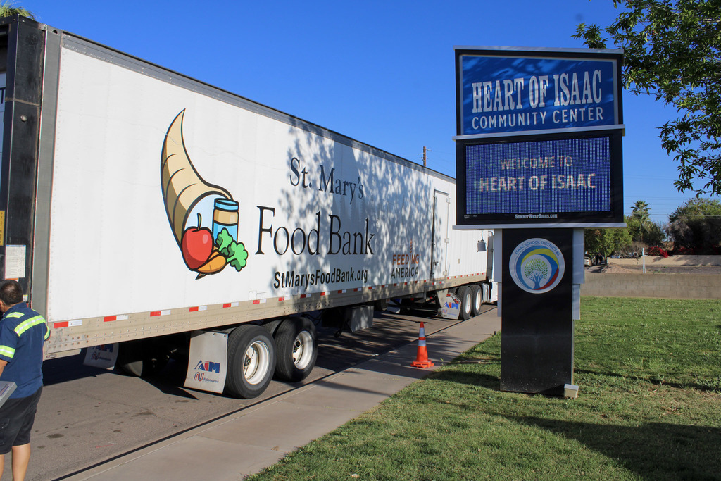 ST Mary's Food Truck and Heart of Isaac Sign