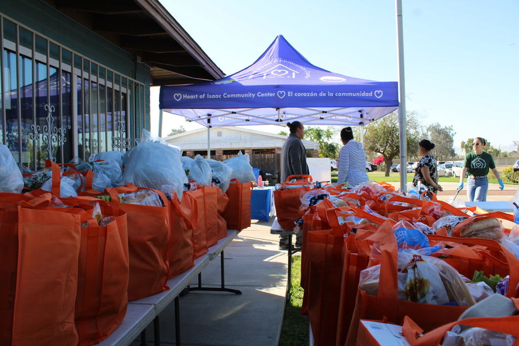 Food bags from St. Mary's