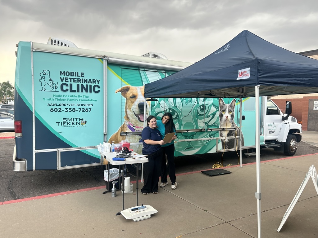 A great success! 🐾💙 Thank you to the Arizona Animal Welfare League for providing free pet vaccines at Isaac Middle School.  It was an excellent event with a wonderful response from our families. Supporting our community and their pets together!