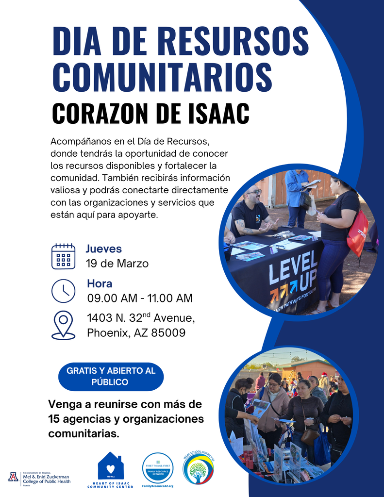 Today is Resource Day at HOI (La Casita Azul)! We look forward to seeing you to take advantage of the available services and resources.