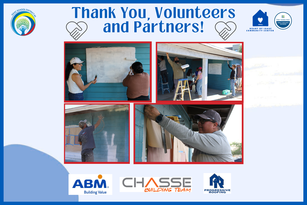 Thank you graphic to community members and partners