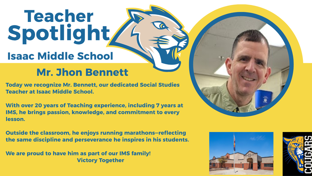 Celebrating Our Teachers  Over the next few days, we’ll be recognizing the amazing Teachers at IMS. Today, we start with Mr. Bennett, highlighting his dedication and the positive impact he makes in our School Community.