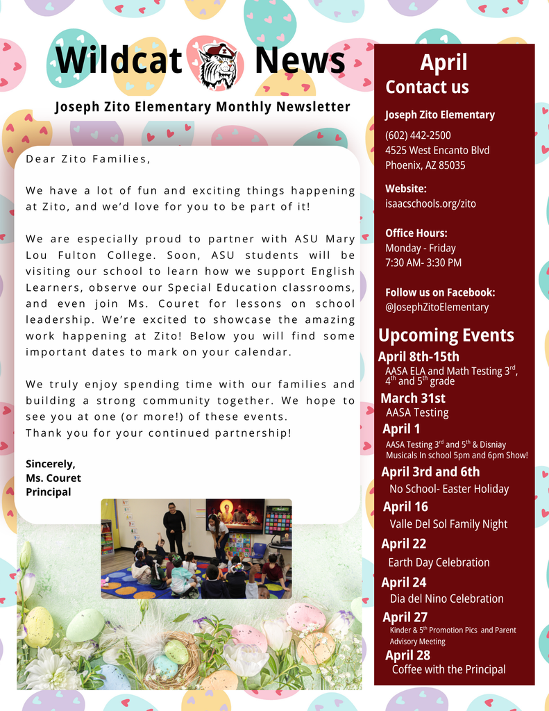 April Newsletter Page 1 