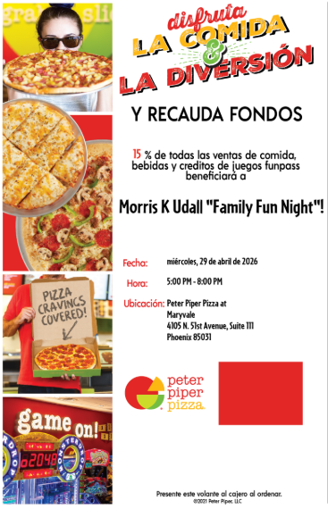 Peter Piper Pizza band fundraiser flyer