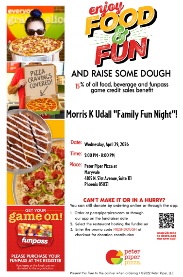 Peter Piper Pizza band fundraiser flyer