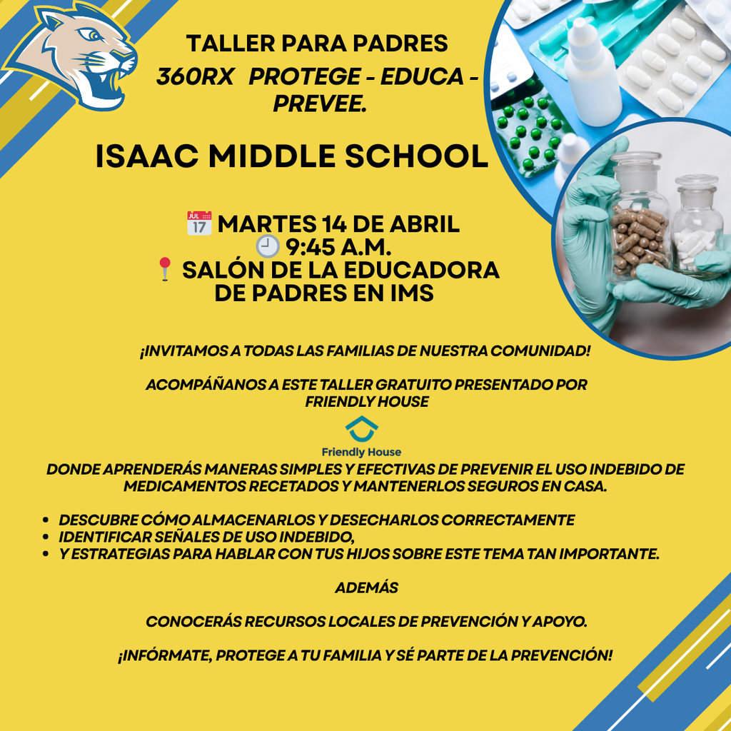 Don't miss today's class for parents! IMS