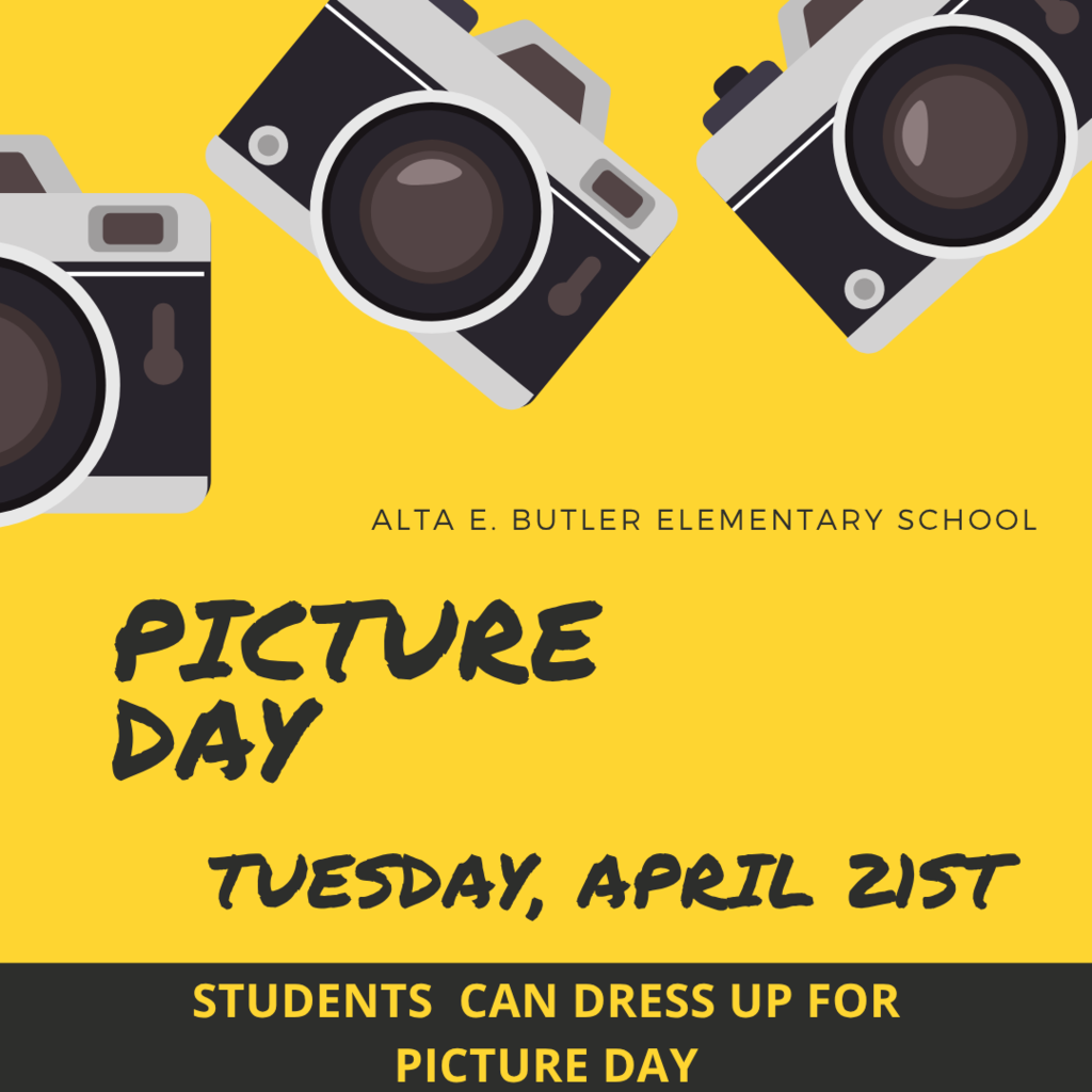  On Tuesday, April 21st, we will have individual pictures taken. Students are welcomed to dress to impress.    El martes, 21 de abril, tendremos el Día de la Fotografía Individual. Los estudiantes pueden vestirse para impresionar. 
