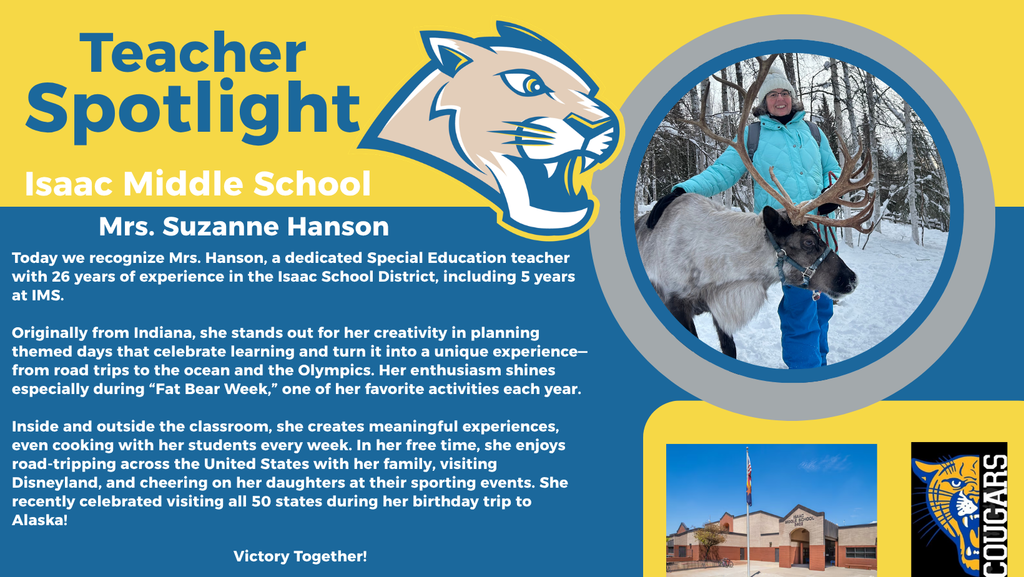 Hoy destacamos a la Sra. Hanson, dedicada maestra de educación especial. Su pasión inspira el aprendizaje a través de la creatividad y experiencias significativas. Today we highlight Mrs. Hanson, a dedicated Special Education teacher. Her passion inspires learning through creativity and meaningful experiences.