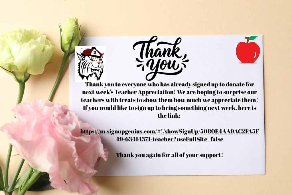 Teacher Appreciation Week Reminder! 