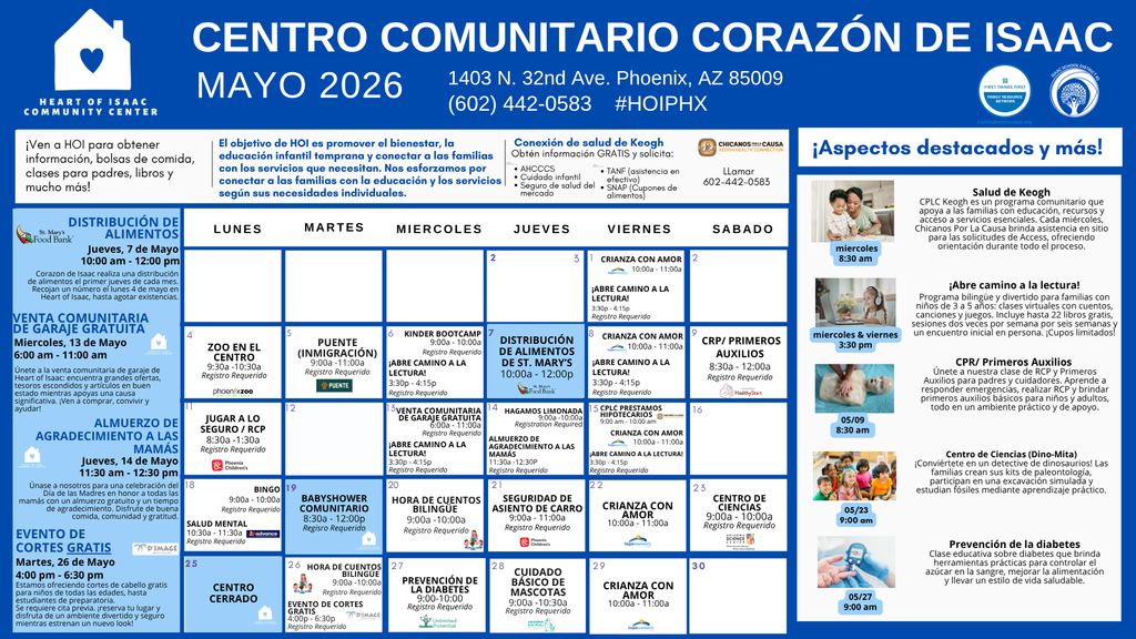 May Calendar 