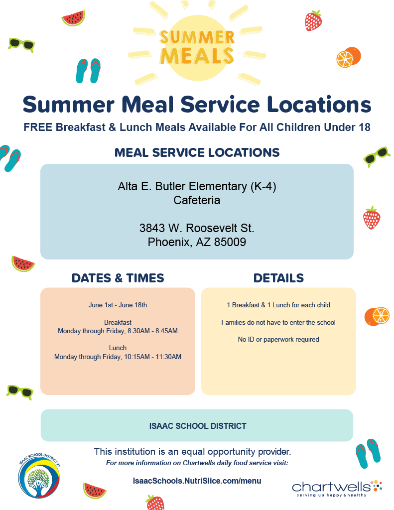 Butler Summer Meals Service Locations 
