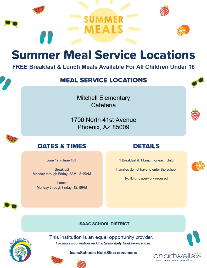 Mitchell Summer Meal Service Locations