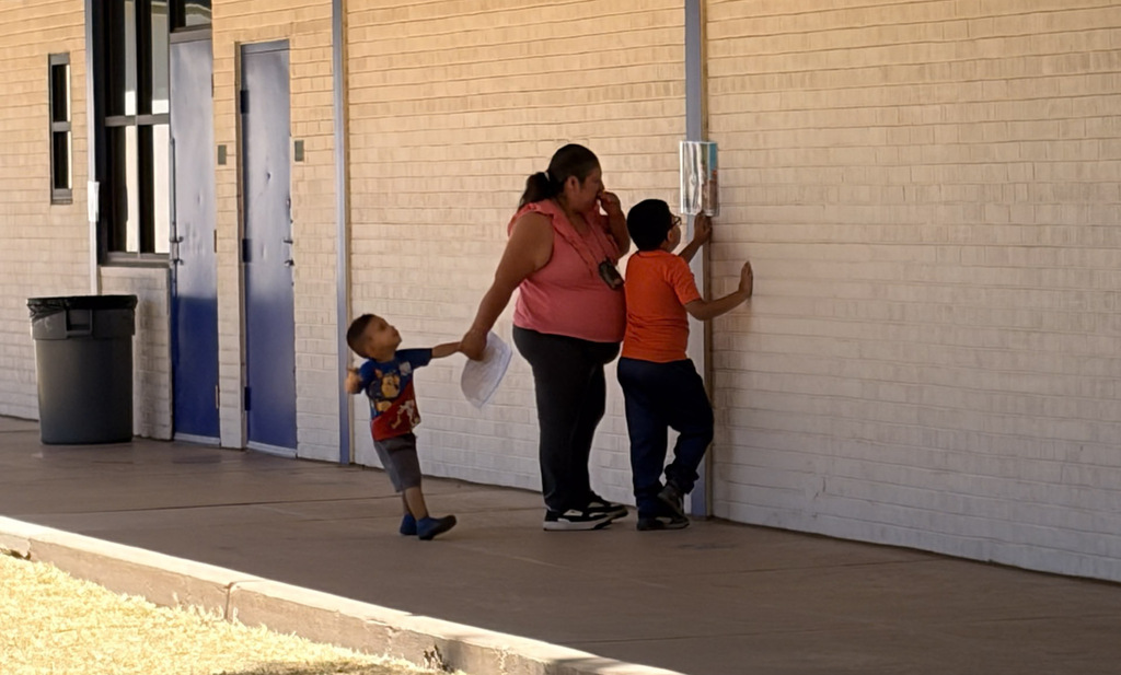 Families completing literacy challenges at Alta E Butler