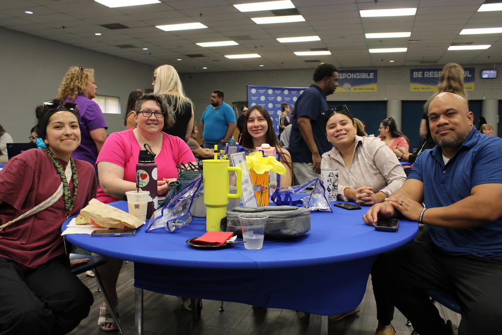 IMS New Staff Orientation Staff Members at their table