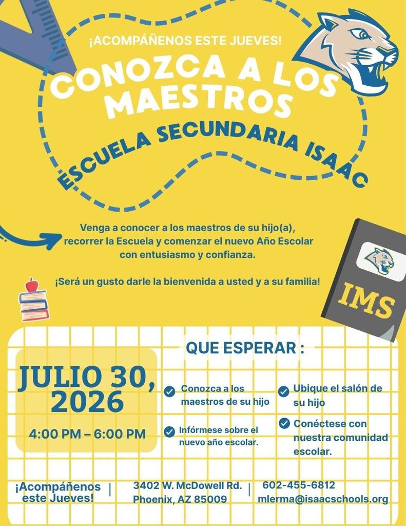 🐾 Welcome back, Cougar families! We can't wait to see you! 💙💛 🐾 ¡Bienvenidas, familias Cougar! ¡Los esperamos! 💙💛