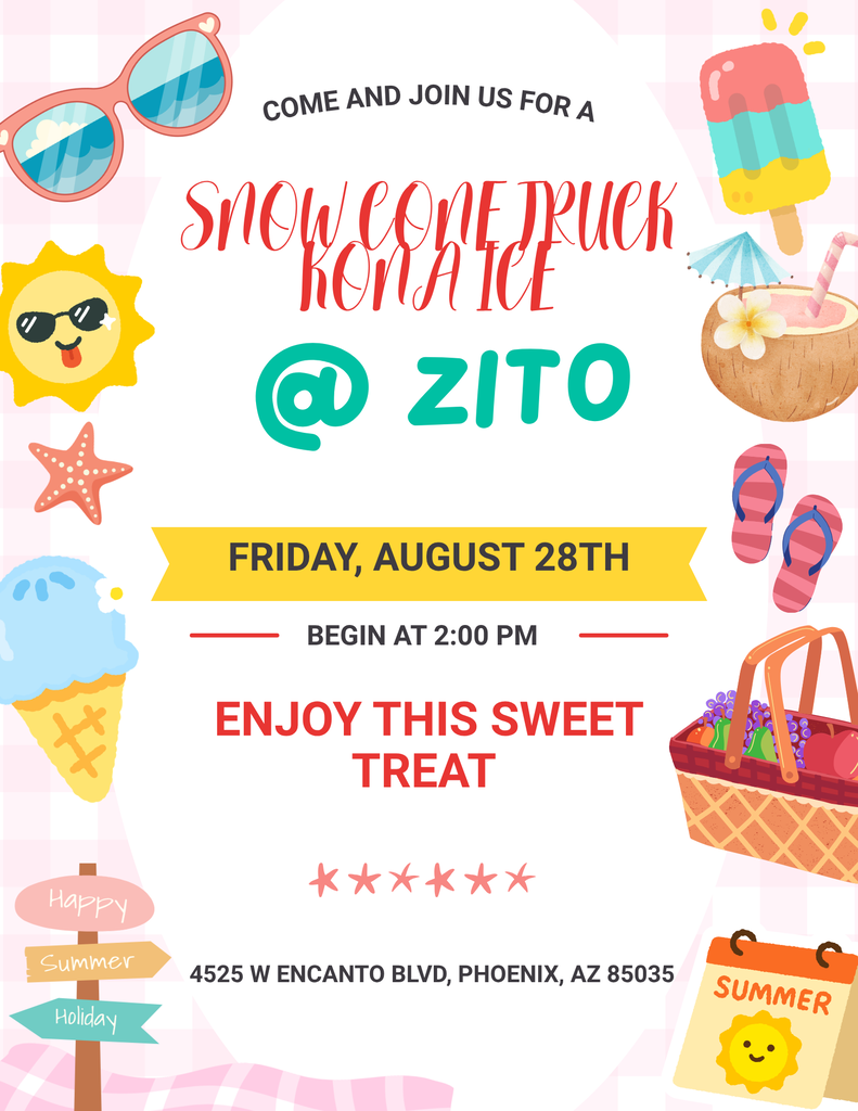 Kona Ice Flyer Spanish Aug 28th 2pm